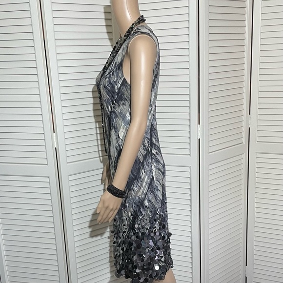 Carmen Marc Valvo Glitzy Party Dress -Wedding Guest Wow -Cocktail Party -Size 8 - Picture 4 of 16